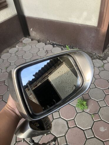 споллер на фит: Боковое правое Зеркало Honda Б/у, цвет - Серебристый, Оригинал