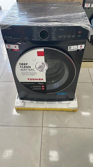 Məişət texnikası: Toshiba önyükləməli paltaryuyan maşın - Yük tutumu: 8 kq - Rəng — 1