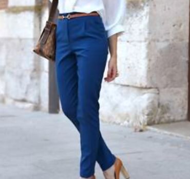 Women's Pants: Брюки Классические, Осень-весна, Стрейч, Новый, 2XL (EU 44)