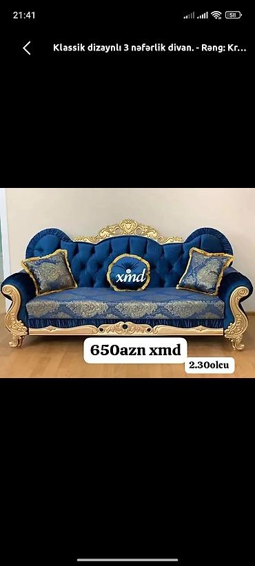 kunc dıvan: Divan, Yeni, Açılmayan, Vеlur parça, Şəhərdaxili pulsuz çatdırılma — 1
