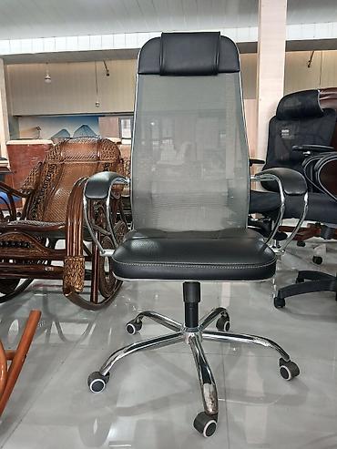 təzə mebellər: Ofis kresloları – müxtəlif modellər - Direktor tipi dəri kreslo (tünd — 10