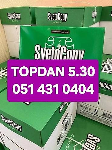 kagiz qebulu: SvetoCopy Classic ofis kağızı - Format: A4 - Ağlıq: standart ofis — 1
