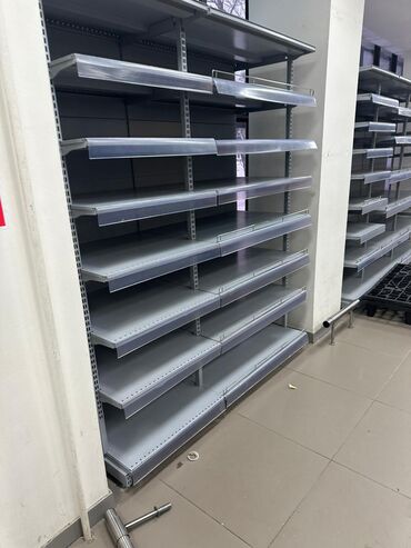 Витрины: Витрины, стеллажи, полки торговые металлические б/у, полка магазинная — 21