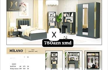 MILANO – gənc otağı dəsti (antrasit – mat) Dəst tərkibi və