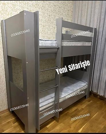 set mebel: Oğlan və qız üçün, Yeni, Çarpayı, Matras ilə, Siyirməli, Laminat — 4