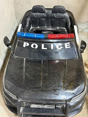 uşaq maşınlari: Uşaq üçün elektrikli polis maşını - Model: Dodge tərzində “POLICE” — 2