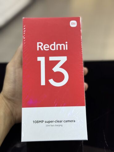 чехол redmi 9: Xiaomi, Redmi 13, Новый, 256 ГБ, цвет - Черный, 2 SIM