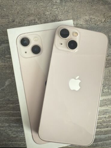 чехол для телефона кожаный: IPhone 13, Б/у, 256 ГБ, Розовый, Коробка, 90 %