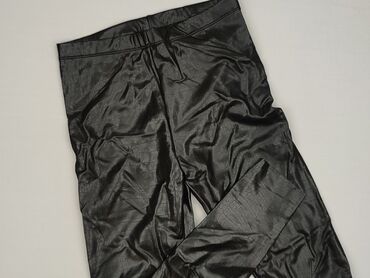 Kobiety: H&M, Legginsy Ze skóry ekologicznej damskie, rozmiar S