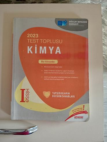 elmin: Kimya Testlər 11-ci sinif, DİM, 1-ci hissə, 2023 il — 1