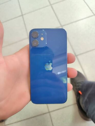 Apple iPhone: IPhone 12 mini, Б/у, 128 ГБ, Синий, Наушники, Зарядное устройство, Защитное стекло, 79 %