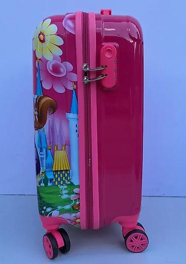 Rančevi, torbe i koferi: Dečiji kofer na točkiće – motiv princeze - Tvrda školjka sa sjajnom — 6