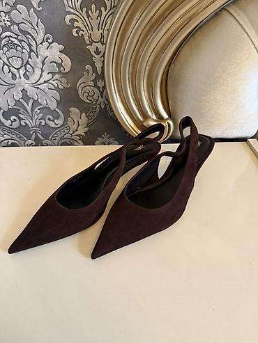tuflilər: Tuflilər, Zara, Ölçü: 38, rəng - Qəhvəyi, Yeni — 1