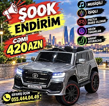 bos salvar modelleri: Uşaq elektrik maşını – Toyota Land Cruiser dizaynı - Musiqili — 1