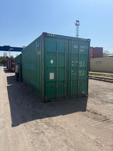 кафе из контейнера: Морской контейнер темно-зеленого цвета, 20 тоник в наличии 1 шт длина