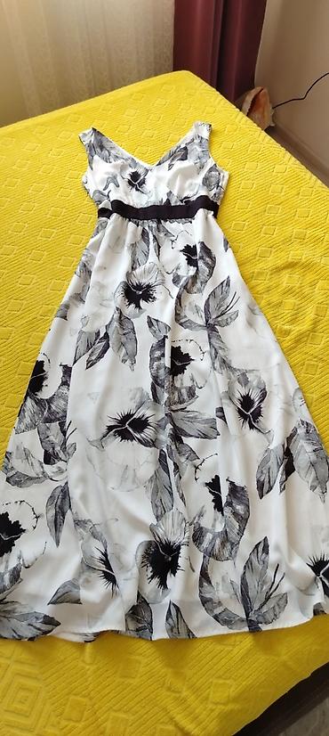 shein helanke: Prelepa maxi haljina brenda H&M, vel 42 ili L/XL, zakopčava se sa — 4