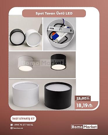 Spot Tavan Üstü LED işıqlandırma - Tavan üstü montaj üçün silindrik — 1