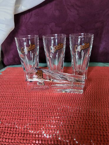 Čaše: Case nove,vintaz Cepelin italijanske. Case komada 4 u ceni. puno — 1