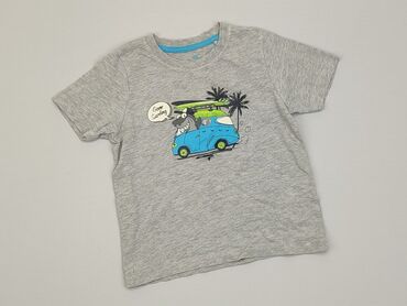 koszulka szara: Koszulka, Lupilu, 3-4 lat, 98-104 cm, stan - Dobry