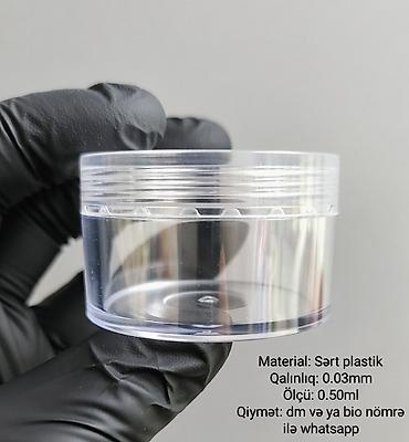 Другое: Şəffaf, sərt plastik qab – krem, balzam, skrab, glitter, muncuq və s — 1