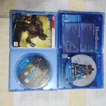 PS4 (Sony Playstation 4): PS4 oyun diskləri – Bloodborne + Dark Souls III (fiziki Blu‑ray) Dark — 2