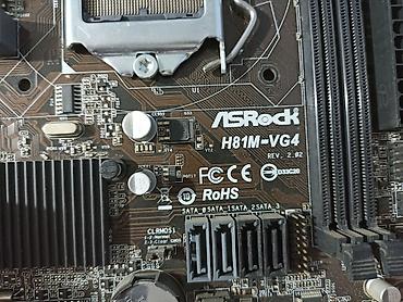 Комплектующие для ПК: Материнская плата для ПК, Б/у, ASRock, LGA1150, Micro-ATX — 6