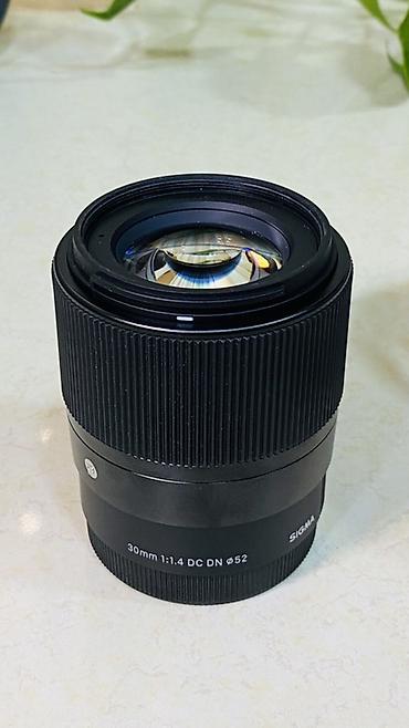 pop filter: Sigma 30mm F1.4 DC DN (Contemporary) obyektiv 1-2 ay cəmi istifadə — 1