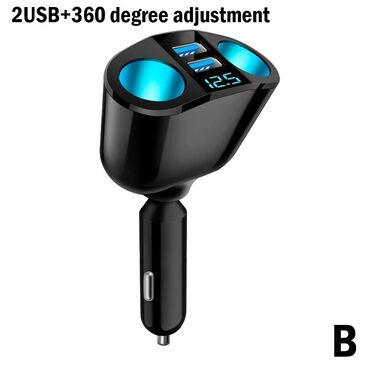 Auto oprema: Dvodelni Spliter Auto upaljac 12V-24V, PD QC3.0, 2 USB Dvodelni — 3