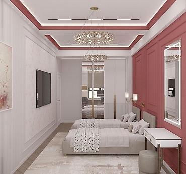 Спальные гарнитуры: Спальный гарнитур, Двуспальная кровать, цвет - Серый — 7