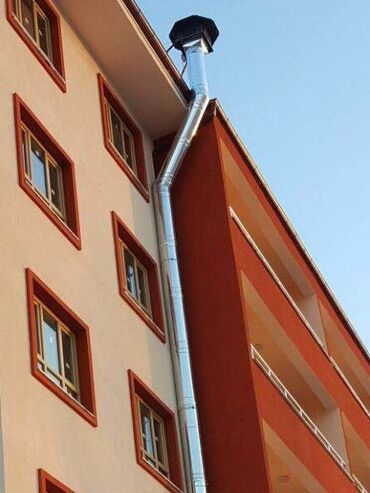 su filteri quraşdırılması: Havalandırma borularının çoxmertebeli binaların mansardına monte