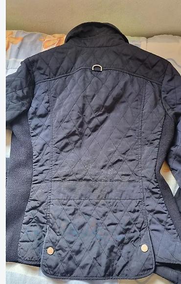 kožna jakna s: Massimo Dutti ženska štepana jakna, tamnoplava - Elegantna, lagana — 2