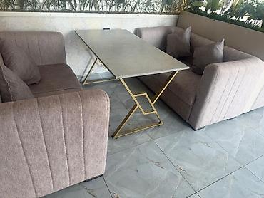 stol satisi: 16 divan 9 masa 4 pereqarotka birlikdə 3000₼. Tek tek satılmır. Ünvan — 1