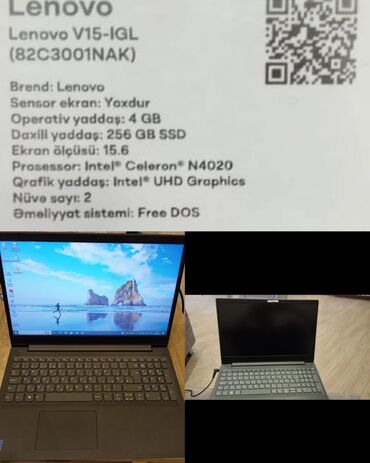 legion y540 17irh pg0 laptop lenovo type 81t3: Lenovo noutbuk satılır 300 AZN. 2 aydır alınıb. M 9699 NigAz