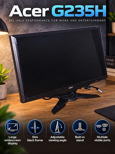 Acer G235H 23” monitor satılır Acer G235H monitor yaxşı