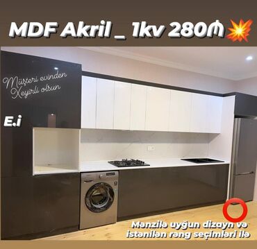 эпоксидная смола в баку: *Mətbəx mebellərinin Sifarişlə Hazırlanması* 1Kvadrat metri ⤵️