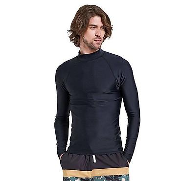 pull and: Футболка мужская с длинным рукавом защита от солнца, полиэстер — 1