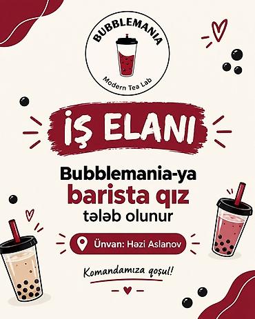 otelde: Barista tələb olunur — 1