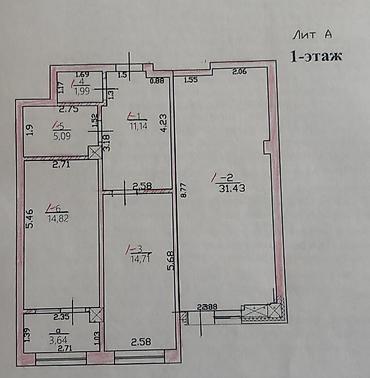 hills: 3 комнаты, 85 м², Индивидуалка, 1 этаж, ПСО (под самоотделку) — 10