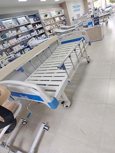 Salon, tibbi mebel: İkifunksiyalı tibbi çarpayı - Mexaniki idarəetmə: Ayaq və bel hissəsi — 2