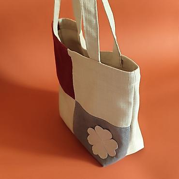 Torbe: Platnena tote torba – patchwork dizajn - Ručno šivena torba od — 4