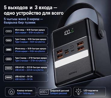 charge 1050: Внешний аккумулятор Power Bank Remax FP-1 100000 мАч — быстрая зарядка — 10