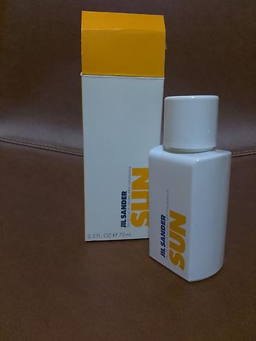 nuxe kozmetika: Jil Sander,Sun,zenski,75 ml.Koriscen.Ima vise od polovine .U roku.I — 2