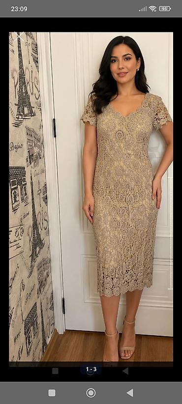 Qadın geyimləri: Ziyafət donu, Midi, Lady Sharm, 2XL — 3