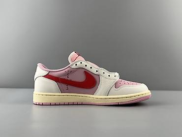jordan 1: Məhsul: Nike x Cactus Jack Air Jordan 1 Low – çəhrayı/ağ/qırmızı rəng — 3