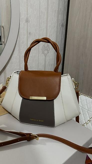 massimo duti: Сумка женская небольшого формата, стиль колор-блок: - Цвета: белый по — 1