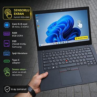 Sensorlu 14 ekran/i5-8 nəsil/8GB DDR4/SSD 256gb Salam əziz dostlar 🖐🏻