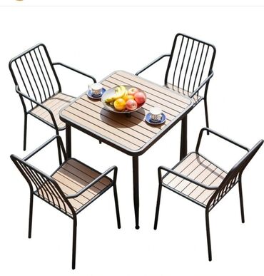 Bağ, çöl masa və oturacaq dəstləri: Yeni, Dördbucaq masa, Açılmayan, Stullar ilə, Metal, Azərbaycan -da lalafo.az — 9 Bağ, çöl masa və oturacaq dəstləri: Yeni, Dördbucaq masa, Açılmayan, Stullar ilə, Metal, Azərbaycan — 9