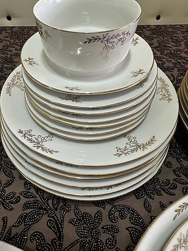 Наборы посуды: Винтаж! Классика! Столовый сервиз из белоснежного фарфора с позолотой — 2