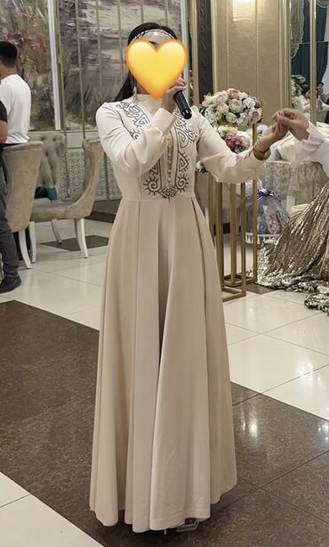 вечернее платье нежно розового: Вечернее платье, А-силуэт, Длинная модель, С рукавами, Корсет, S, M