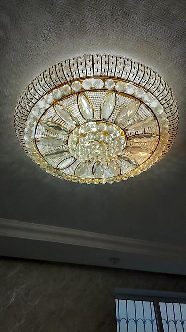 dekor suni guller: Çılçıraq, 10 və daha çox lampa — 1